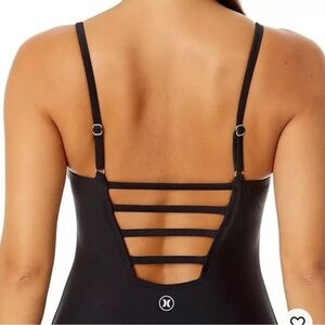 Hurley L black one piece